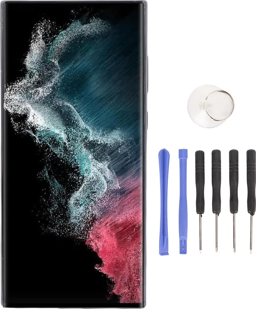 Réparer Écran Galaxy S23 Ultra 5G Noir : Kit Complet TFT avec Outils