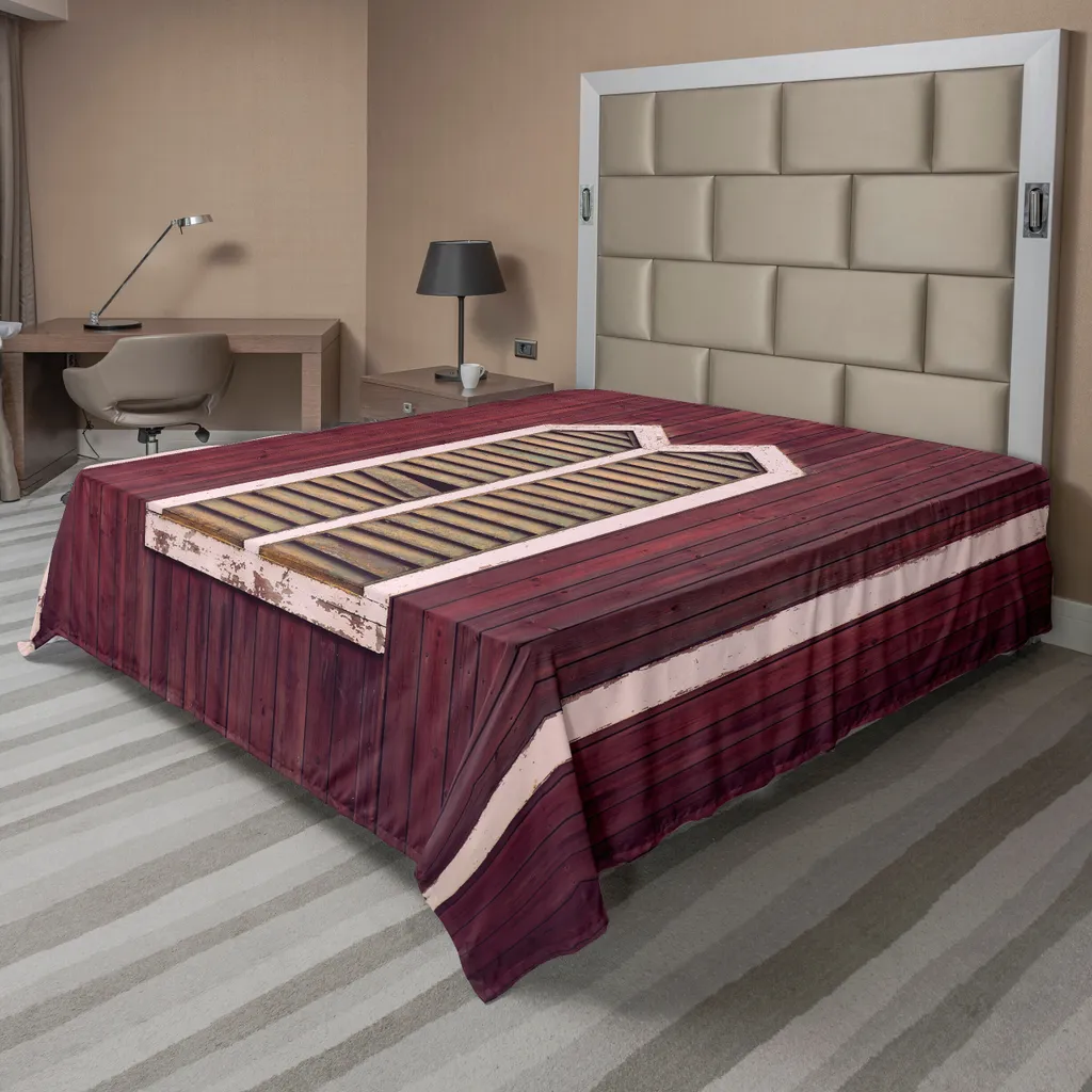 Drap de lit plat décoratif 244x205 cm pour chambre vintage et cosy