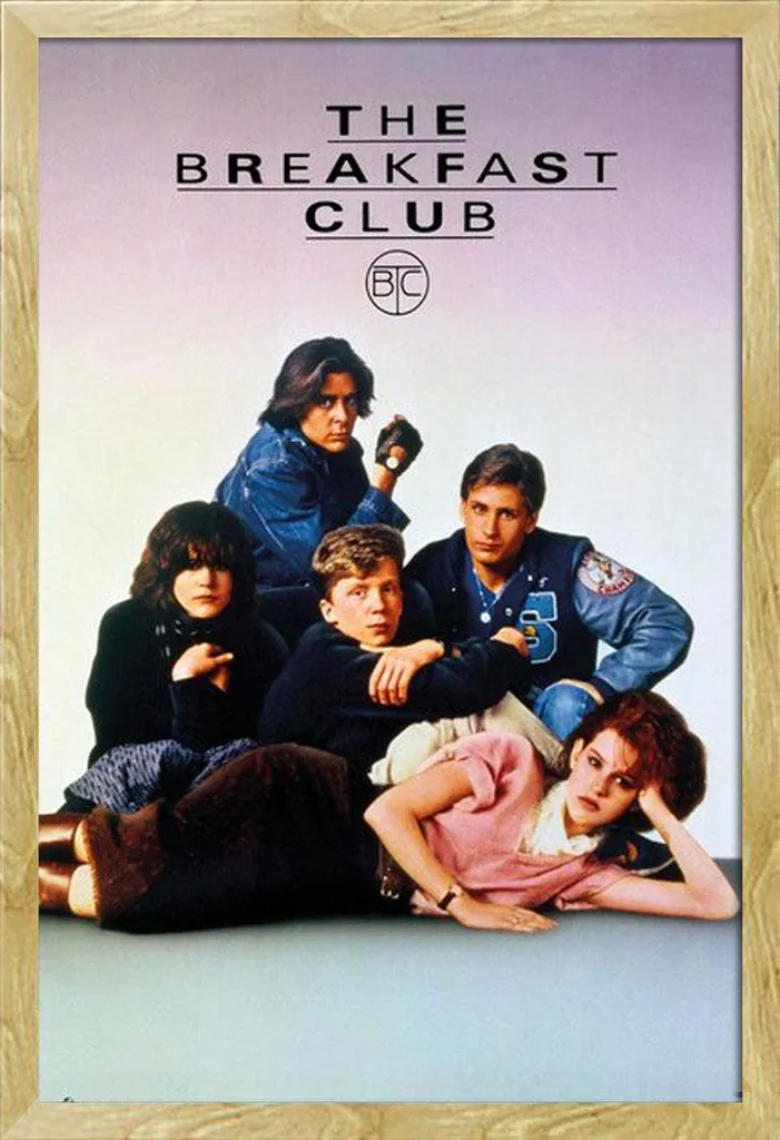 Cadre Photo Maxi Hêtre avec Poster The Breakfast Club pour Déco Mur