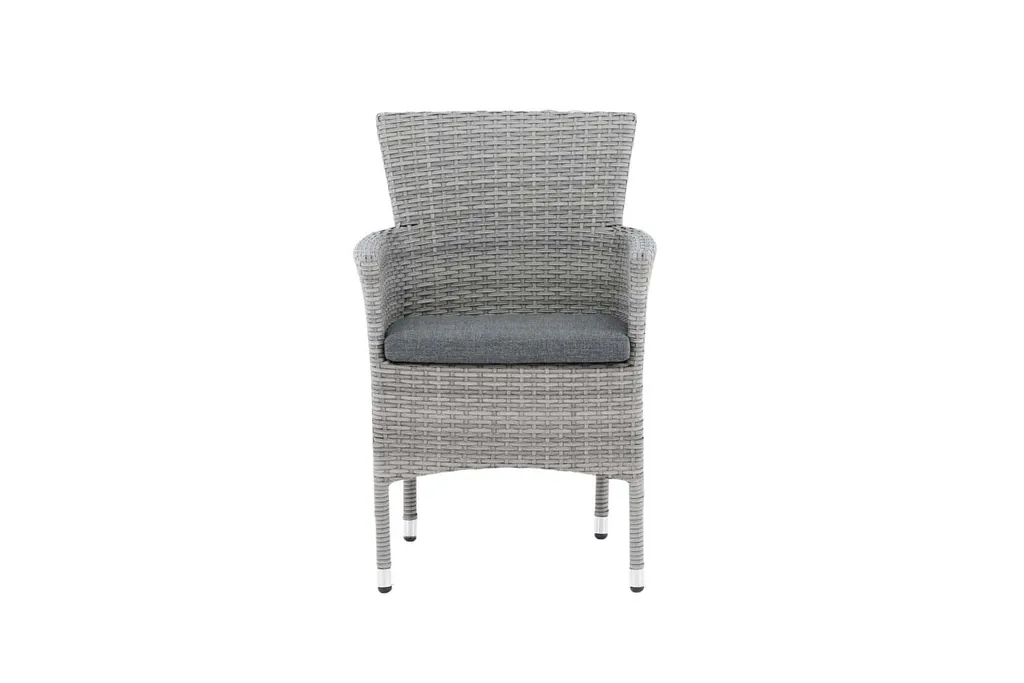 Chaise de jardin Malina avec coussin gris : un confort optimal dehors