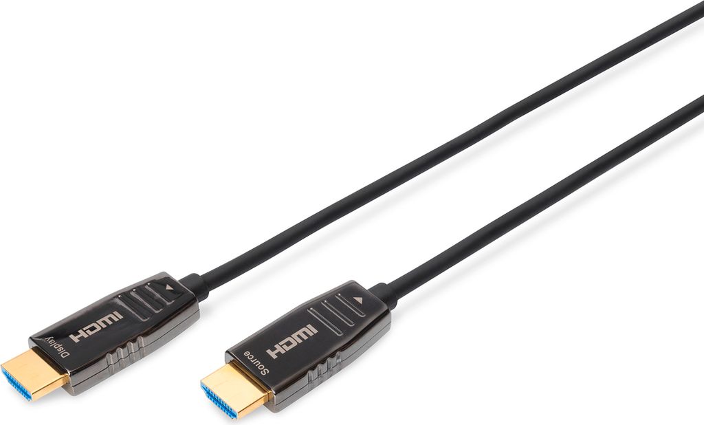 DIGITUS HDMI AOC Hybrid Glasfaserkabel UHD 8K 15m schwarz Produktbild 