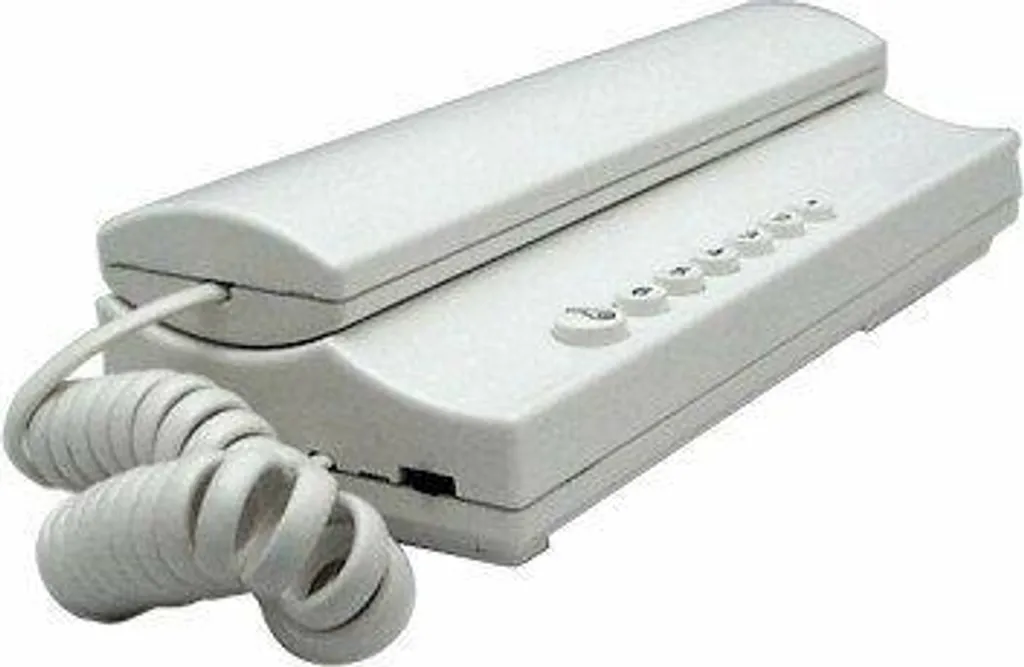 Poste téléphonique intérieur ELEGANT 2 BUS blanc avec volume réglable