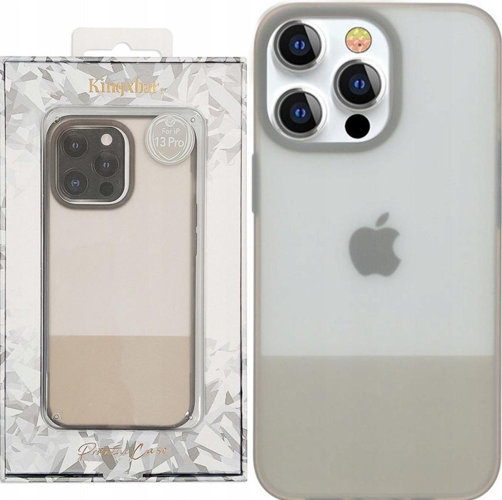 Kingxbar Plain Series Case Cover Für Iphone 13 Pro Max Silikonhülle Grau