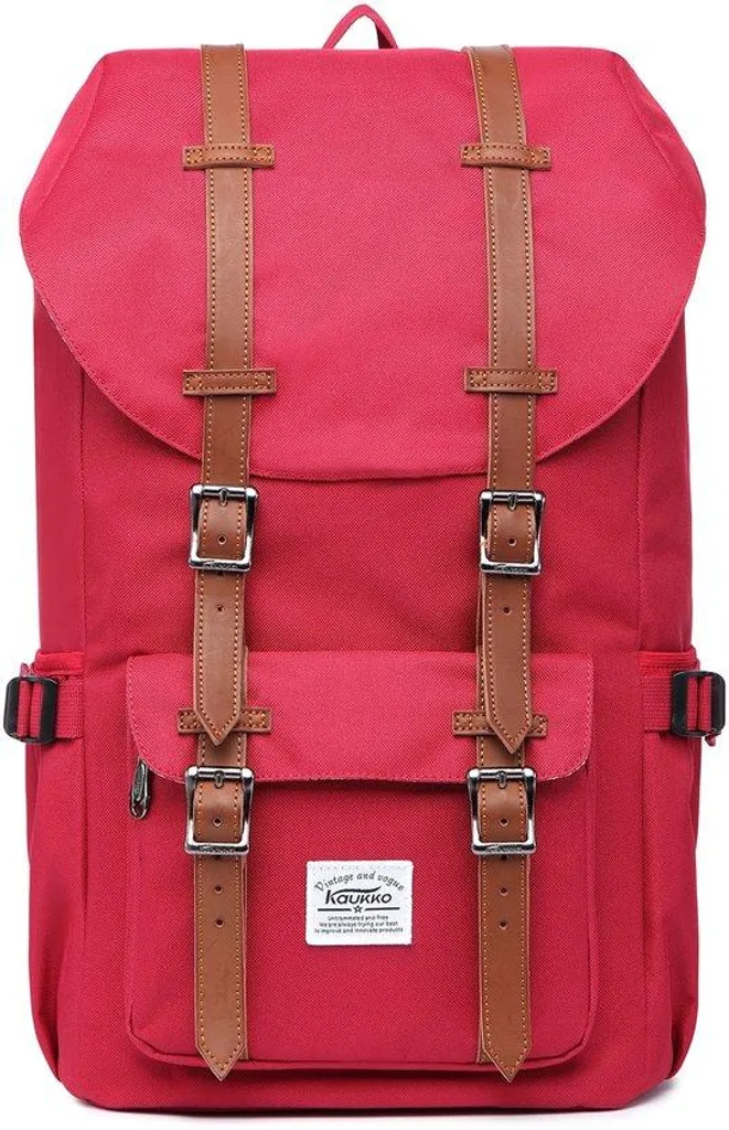 Sac à dos rouge 22L avec compartiment PC 15" rembourré et ergonomique