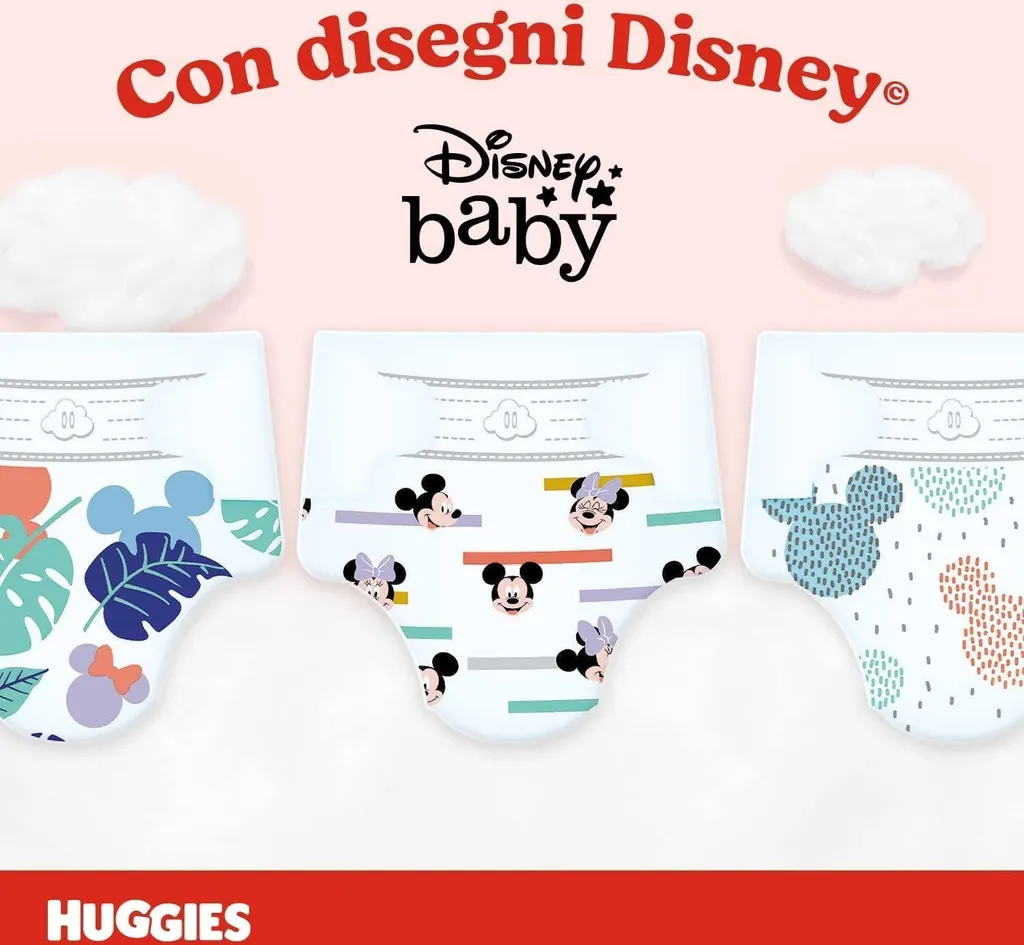 Couches Huggies Anti-Fuites Taille 3 Finies les Irritations avec Disney 126u