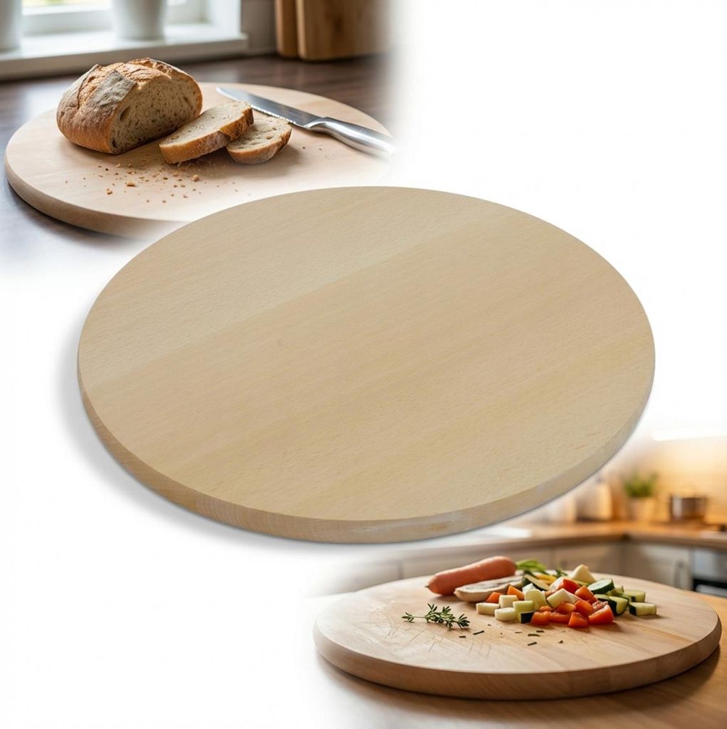 Deska drewniana okrągła fi 30 cm do krojenia PIZZY sera Zdjęcie produktu 