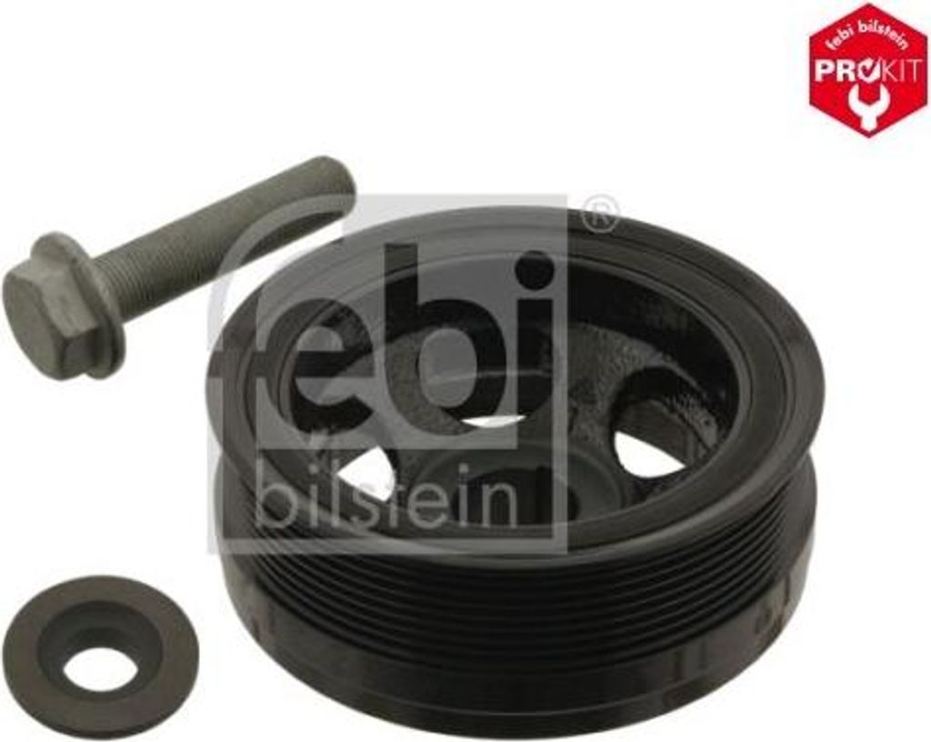 FEBI BILSTEIN 33653 Riemenscheibe, Kurbelwelle OE 6420300103 kompatibel mit G-Klasse, GL-Klasse, M-Klasse, R-Klasse, S-Klasse