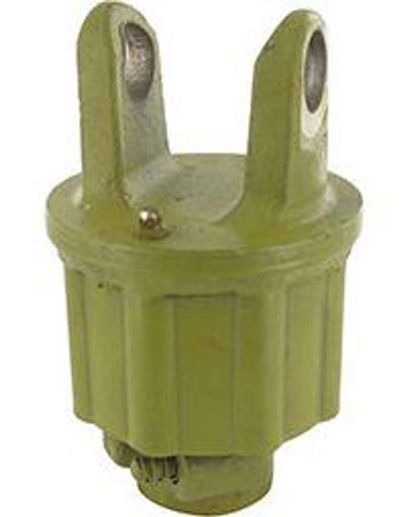 Kiefer mit Nockenbegrenzung, 2-reihig, für Kreuzstück von 23,8 x 61,2 mm. 6 Nuten, 1'' 3/8. -pl