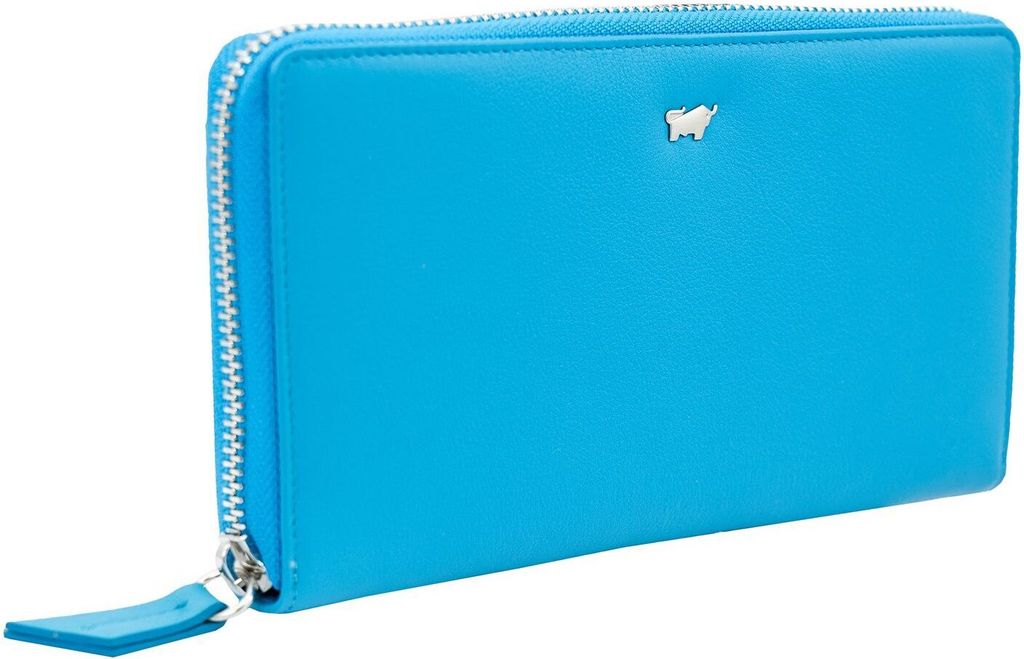 Braun Büffel Leder Geldbörse Joy Zip Wallet 18CS Turquoise Produktbild 