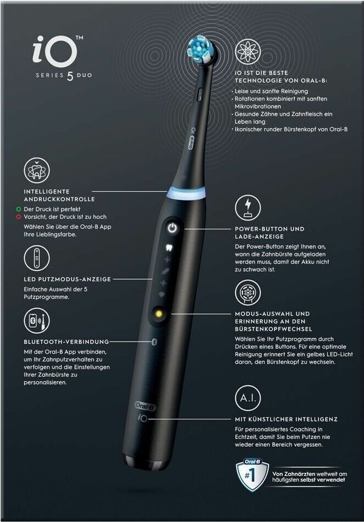 Oral-B iO Series 5 Duo Black / White mit 2.Handstück Produktbild 13