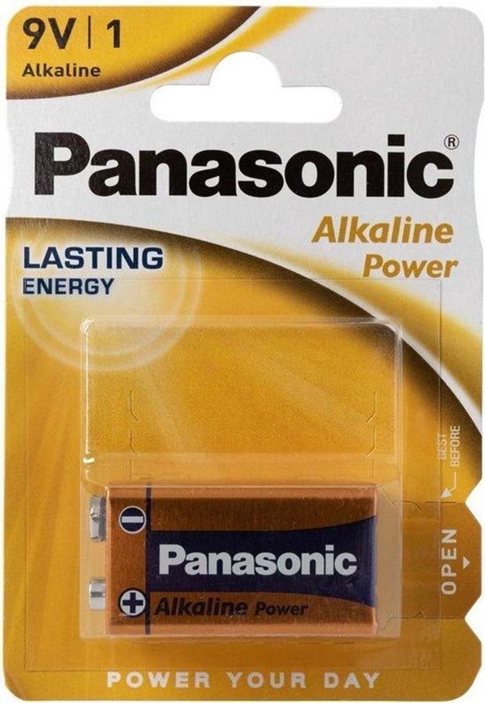 Panasonic - Alkaline 9-Volt Batterie - 6LR61