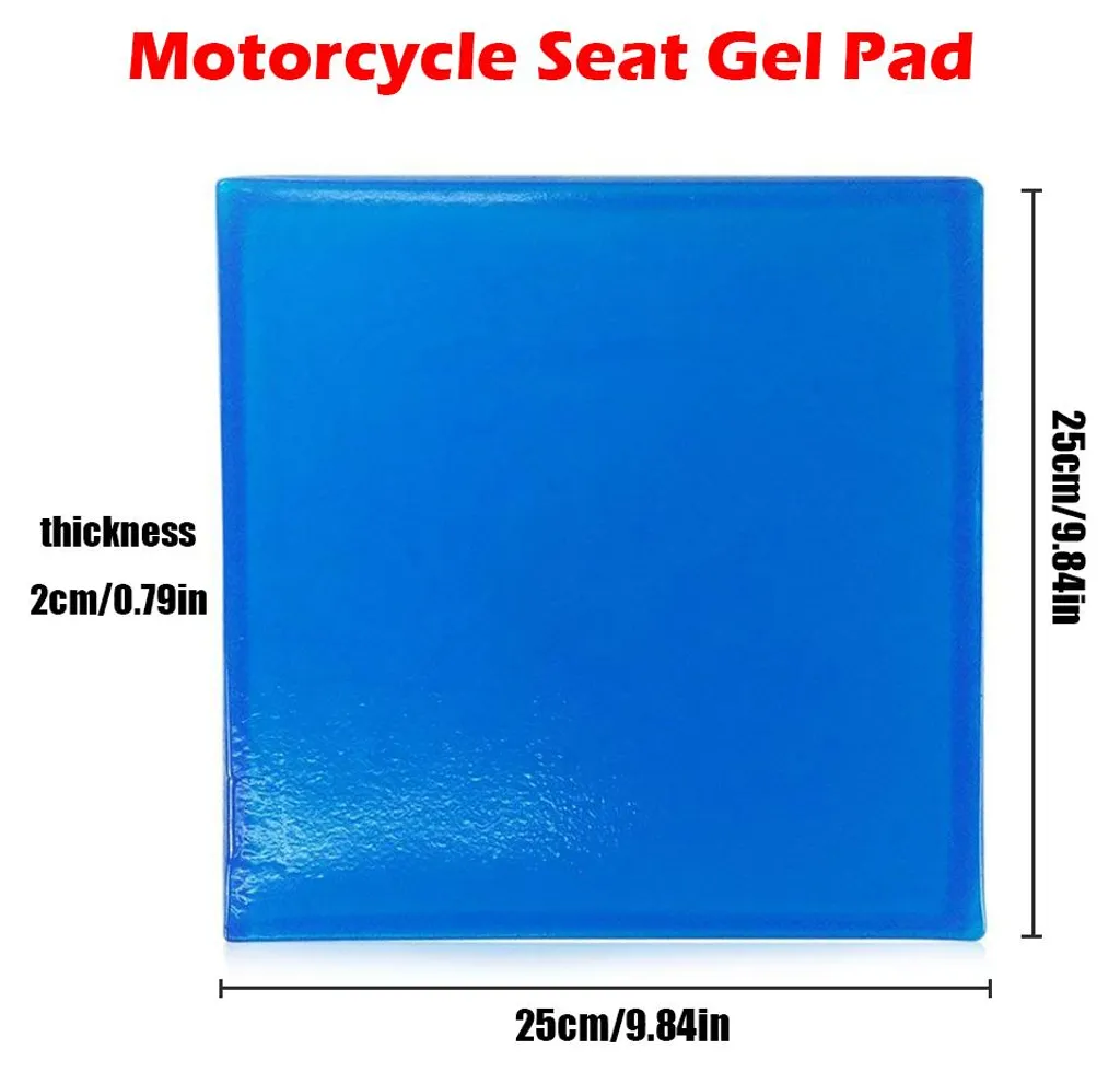 Coussin de Selle Moto en Gel Souple - Absorption des Chocs et Vibrations