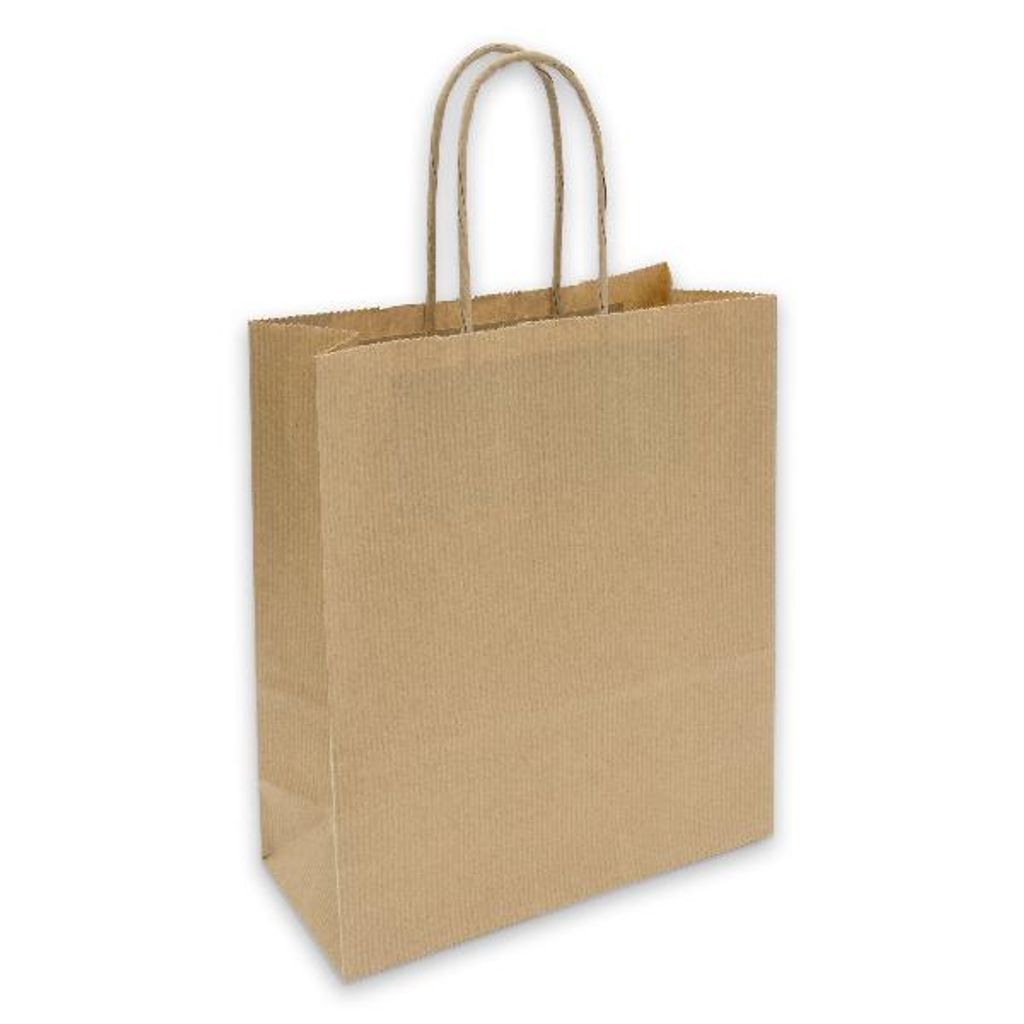 Papiertragetasche Geschenktüte mit Kordel 18x8x22cm 90g Produktbild 