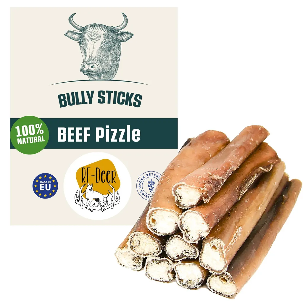 Friandise à Mâcher Pénis de Bœuf 100% Naturelle pour Grand Chien
