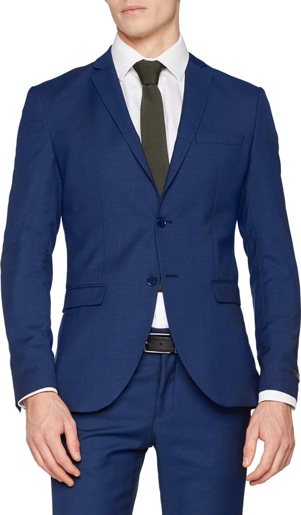 Jack & Jones 12141107, Elasthan, Polyester, Wolle, Blau