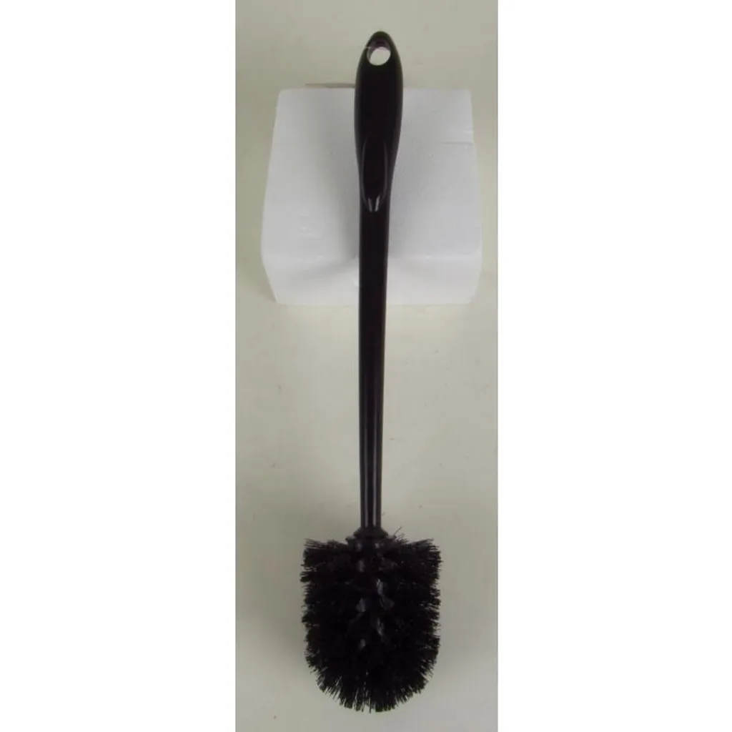 Set de 24 brosses WC pour collectivités et maison 39,5x8cm noir blanc