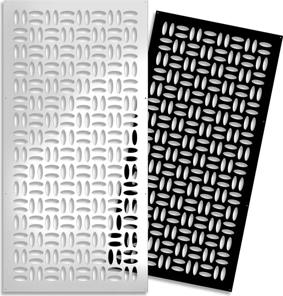 Pannello Parasole Nero 50x150 CHIPS - PVC Traforato 10mm Spessore