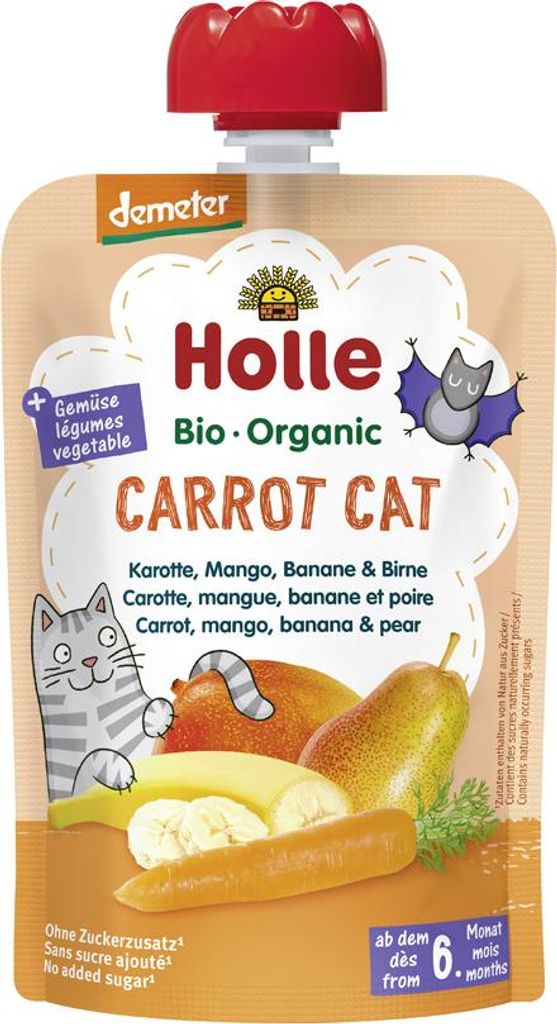 Holle 151204, Banánový, Mrkev, Citrón, Mango, Hruška, 100 Obrázek produktu 