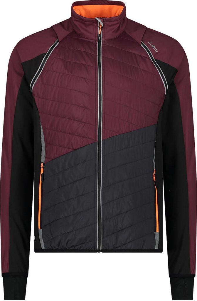 MAN Jacket With Detachable Sleeves antracite-burgundy (39UP) 56