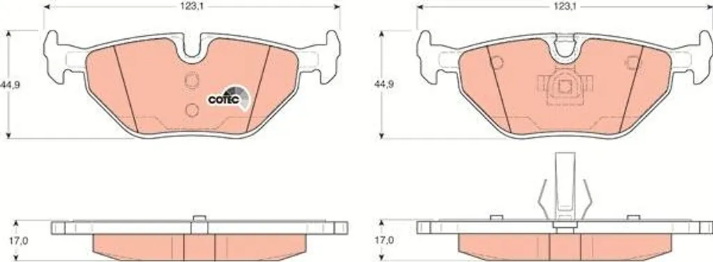 Plaquettes de frein BMW E36 E46 Z4 pour entretien et remplacement OE