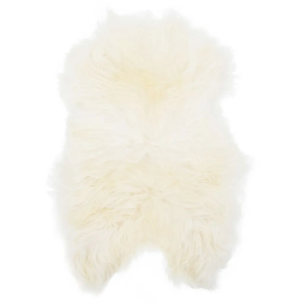Housse de siège mouton islandais Crème 70x110 cm pour un salon chaleureux