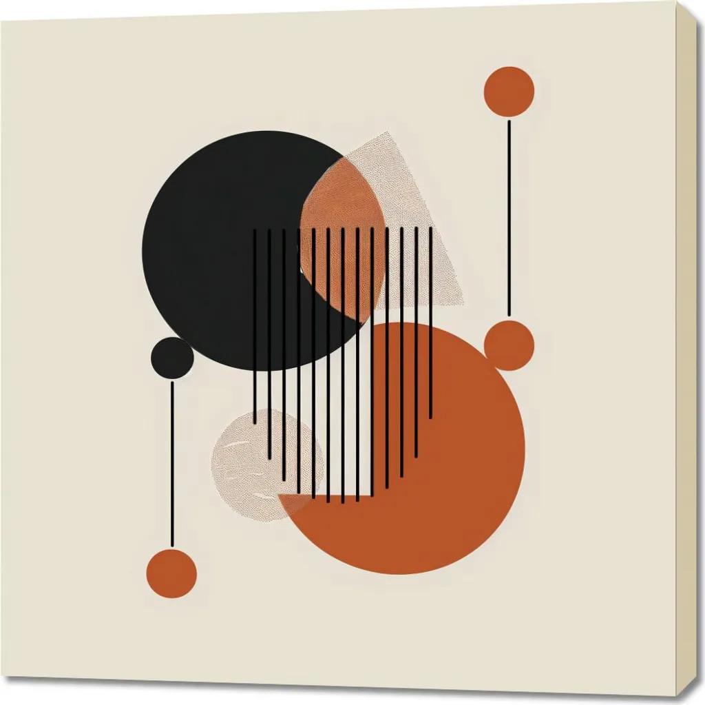 Quadro Moderno 90x90 Dinamica e forma - Decorazione Parete Luxury