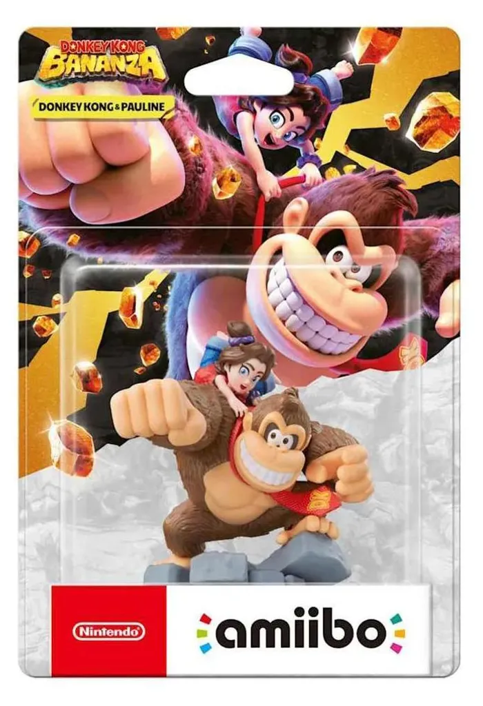 Pack de Figurines Amiibo Donkey Kong et Pauline Nintendo pour Collection