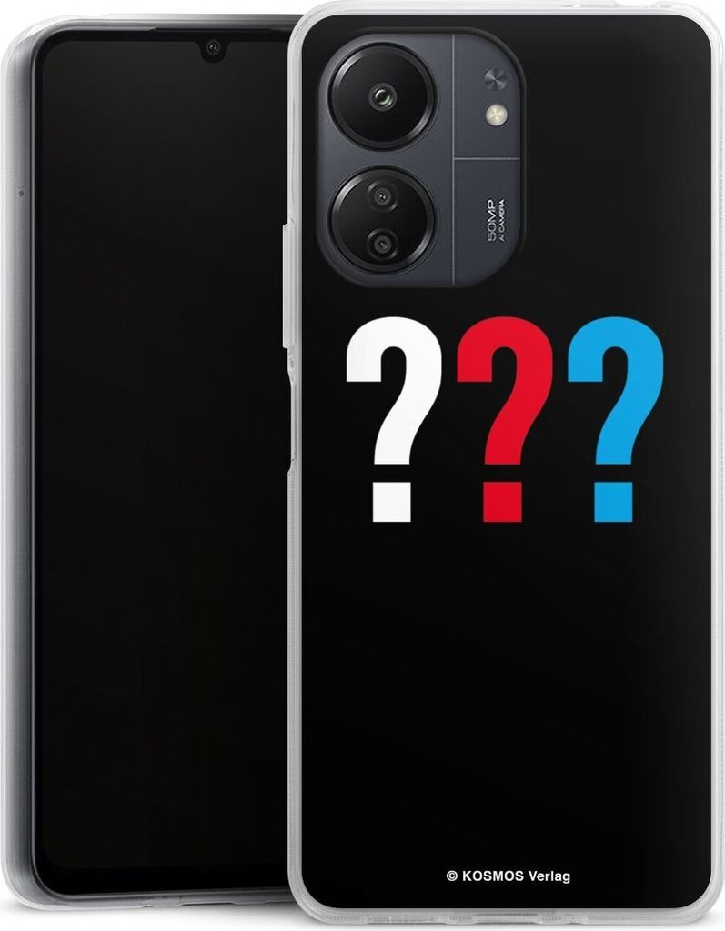 DeinDesign Handyhülle für Xiaomi Redmi 13C 5G Silikon Hülle Case Smartphone Schutzhülle Logo Offizielles Lizenzprodukt Die drei ???