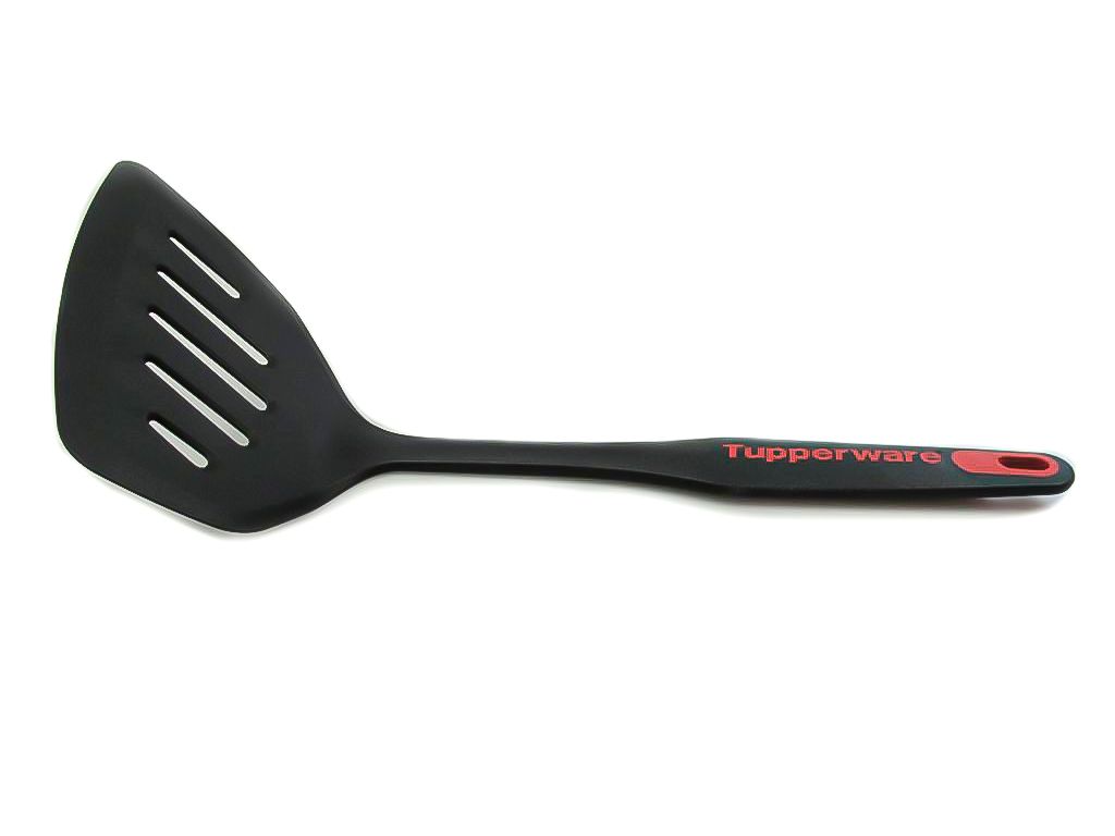 TUPPERWARE Griffbereit Großer Pfannenwender schwarz-rot Wender TOP-Pfannenwender