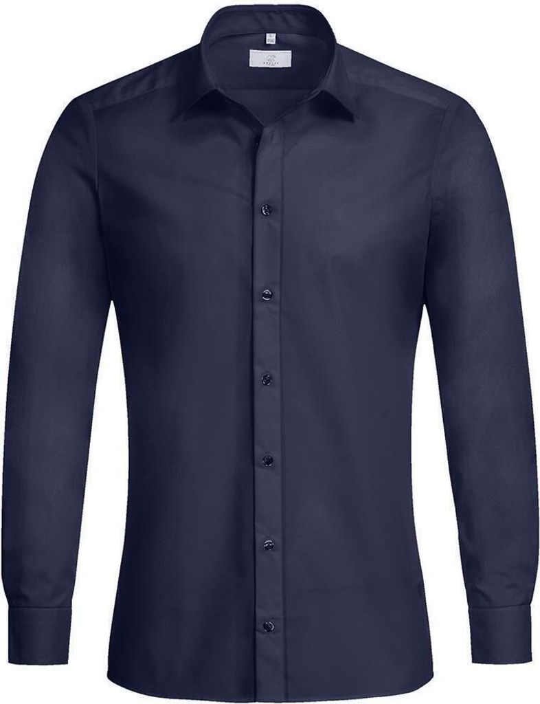 Greiff Corporate Hemd BASIC Herren Slim Fit Marine 37/38