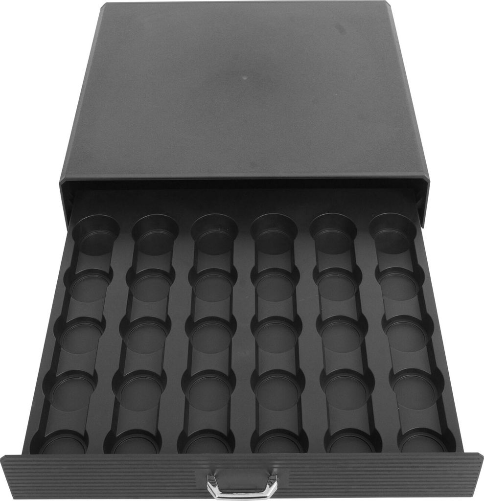 MSV Kaffeekapsel-Box Aus Bambus - Platzsparende Aufbewahrung Für 60 Kapseln