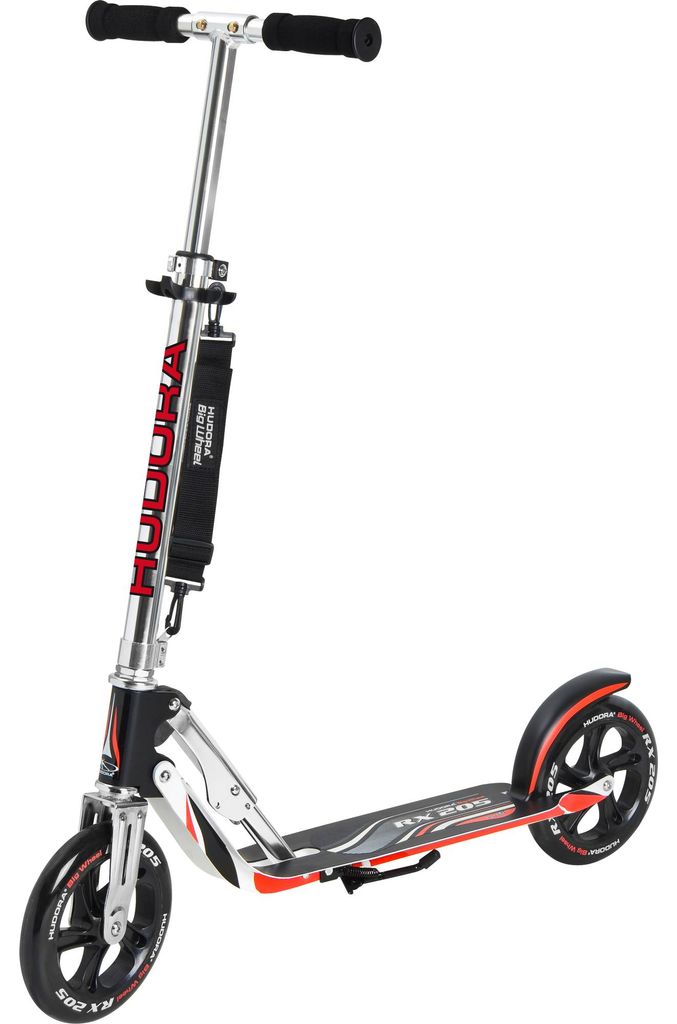 Hudora 14724 Big Wheel Scooter RX 205, zwart / rood Productafbeelding 