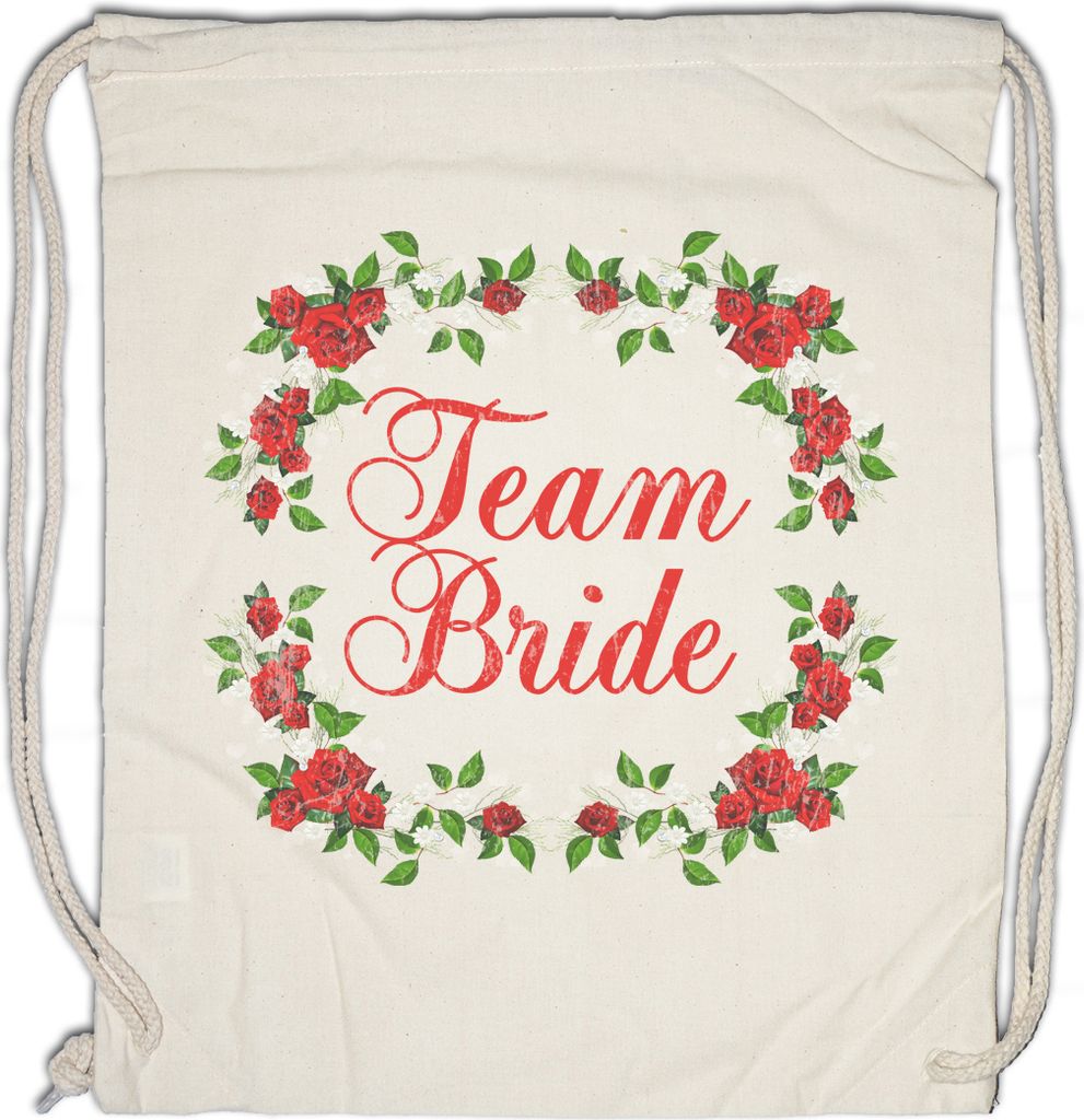 Urban Backwoods Team Bride, Turnbeutel, Farbe: Beige