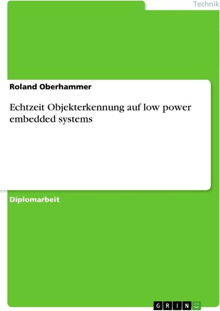 Echtzeit Objekterkennung auf low power embedded systems