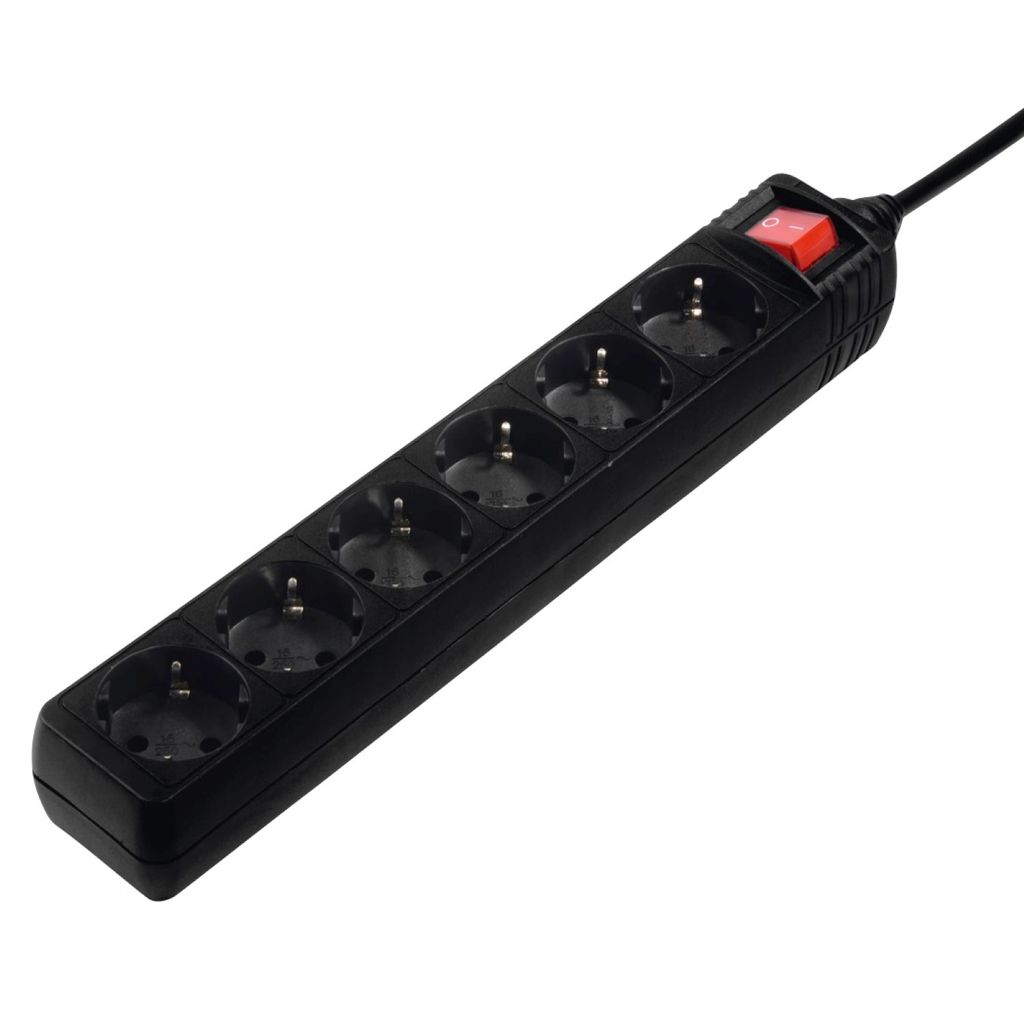 Hama 00030394, 6 AC-Ausgänge, 230 V, 50 Hz, 3500 W, Produktbild 