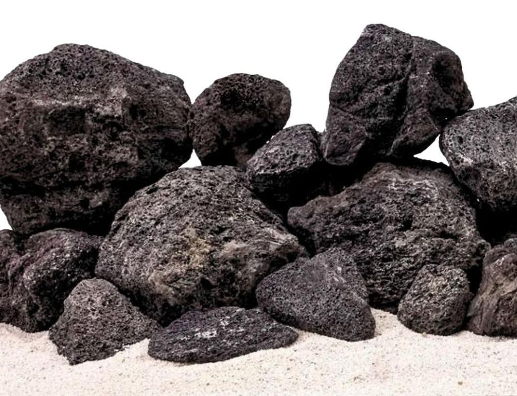 Aquarium Natursteine Lavastein schwarz 10 Kg Mix Größe S Produktbild 