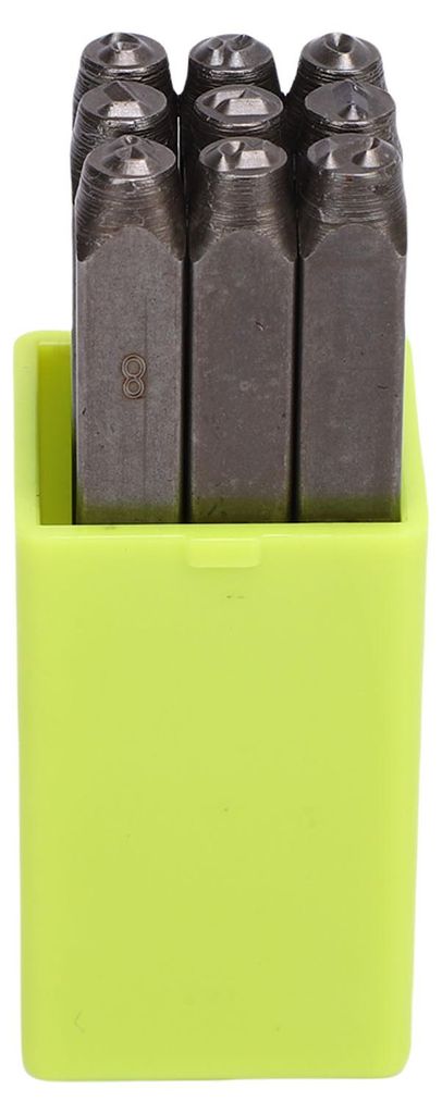 Handstempel-Werkzeugset aus 40Cr-Kohlenstoffstahl, Stempelwerkzeuge für die Schmuckherstellung und Metallprägung von Zahlen