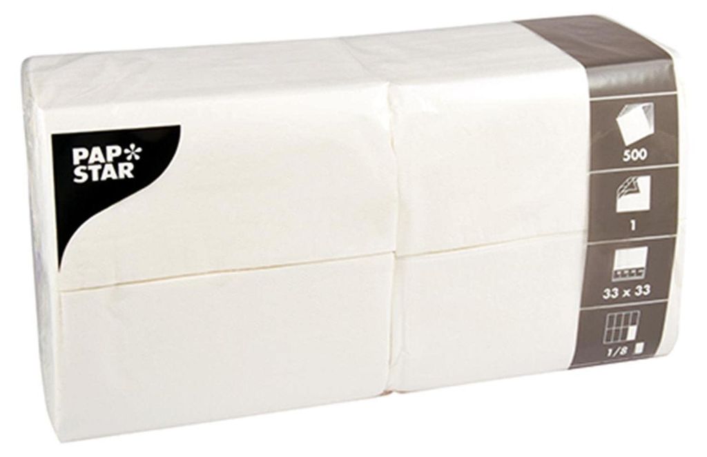 PAPSTAR  16109 PAPSTAR Bistro-Servietten, 330 x 330 mm, Imagen del producto 