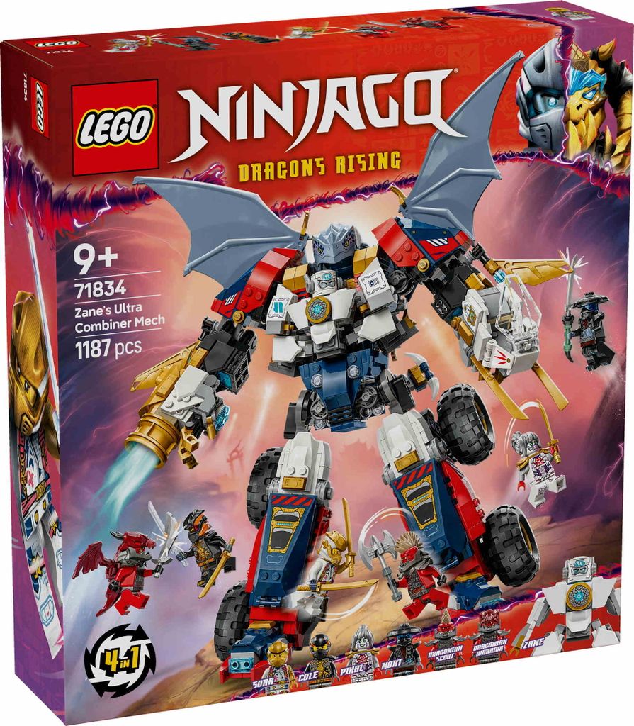 LEGO NINJAGO 4-in-1 Zane's Ultra-Combiner Mech - Speelgoed Productafbeelding 