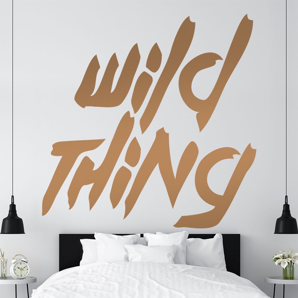 KIWISTAR Wild Thing - Wildniss Umwelt Rebell Wandtattoo in 6 Größen - Wandaufkleber Wall Sticker - Dekoration, Küche, Wohnzimmer, Schlafzimmer, ...