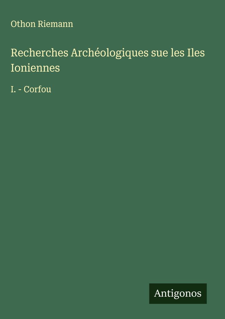 Archäologische Forschungen auf den Ionischen Inseln