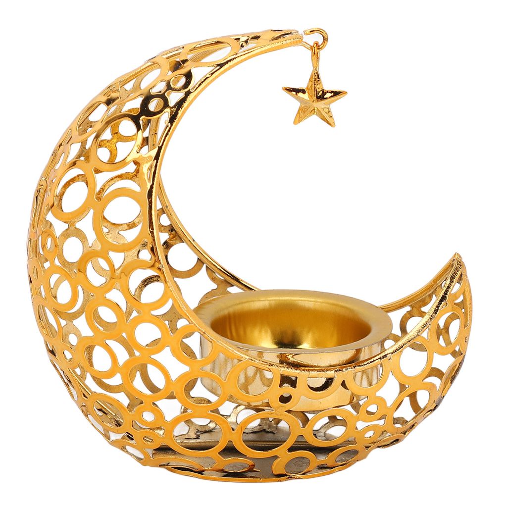 Mond-Kerzenhalter,Kunst-Kerzenhalter,Kunst-Kerzenhalter,Duft-Kerzenhalter,Mond-Form-Kerzenhalter,Goldener Kerzenhalter