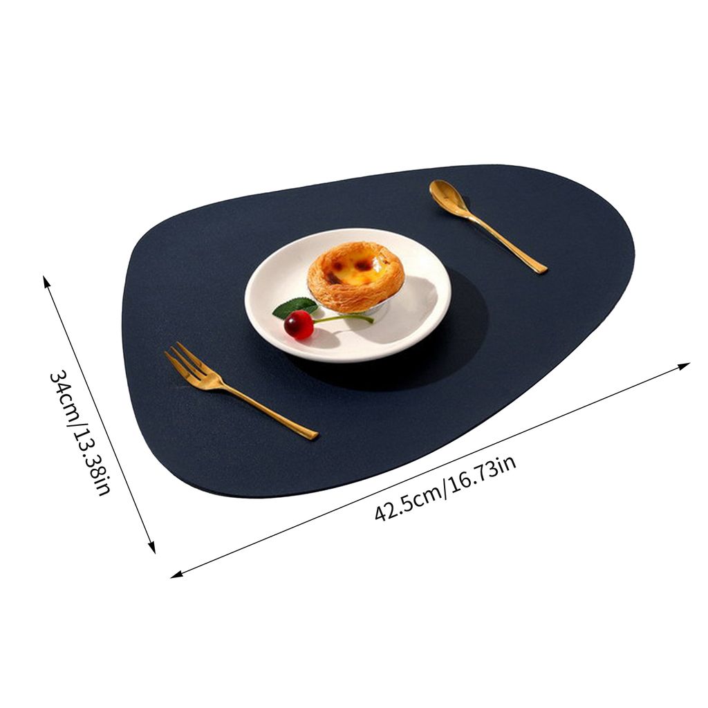 4Stück Tischsets,Abwaschbar Rund Doppelseitigen rutschfest Produktbild 4