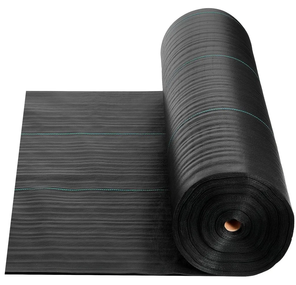 Géotextile de jardinage tissé 1,8m x 76,2m pour aménagement paysager