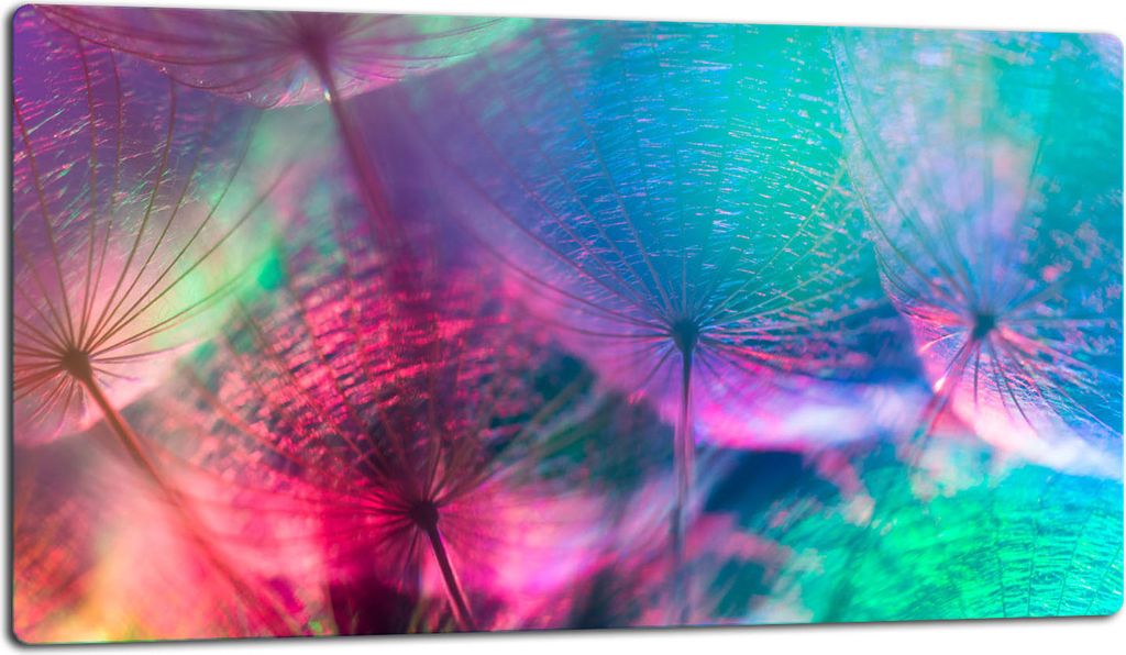 Glasschneidebrett Herdabdeckplatte Glaskeramikkochfeld Universal 52x30 cm, Blumen