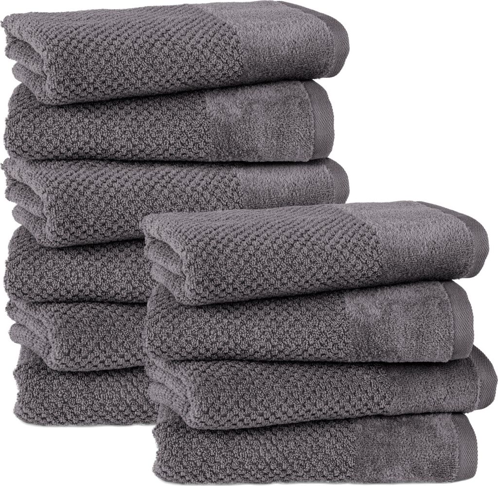 Pure Label 10-TLG Handtücher Set mit Aufhängeschlaufen aus Produktbild 