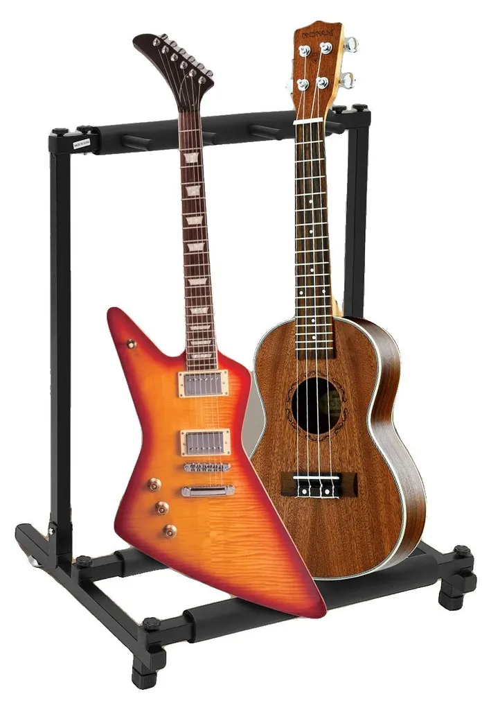 Support pour 3 Guitares Anti-Rayures en Fer - Solution de Rangement