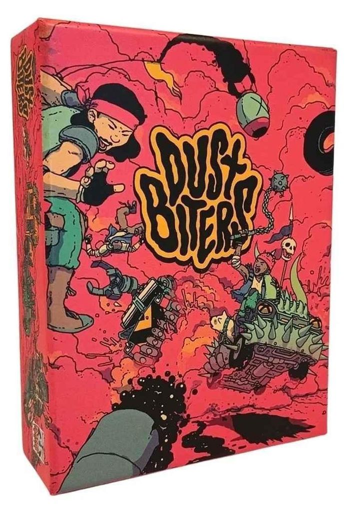 Dustbiters – Rasantes 2-Spieler Auto-Kartenspiel Produktbild 