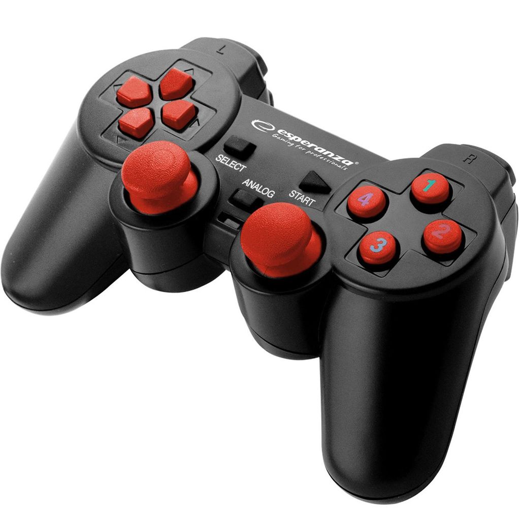 Esperanza Gamepad PC USB Warrior černá/červená Obrázek produktu 