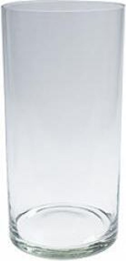 Dekoglas, Blumenvase GIRO zylindrisch rund H. 30cm D. 15cm Glas Jodeco